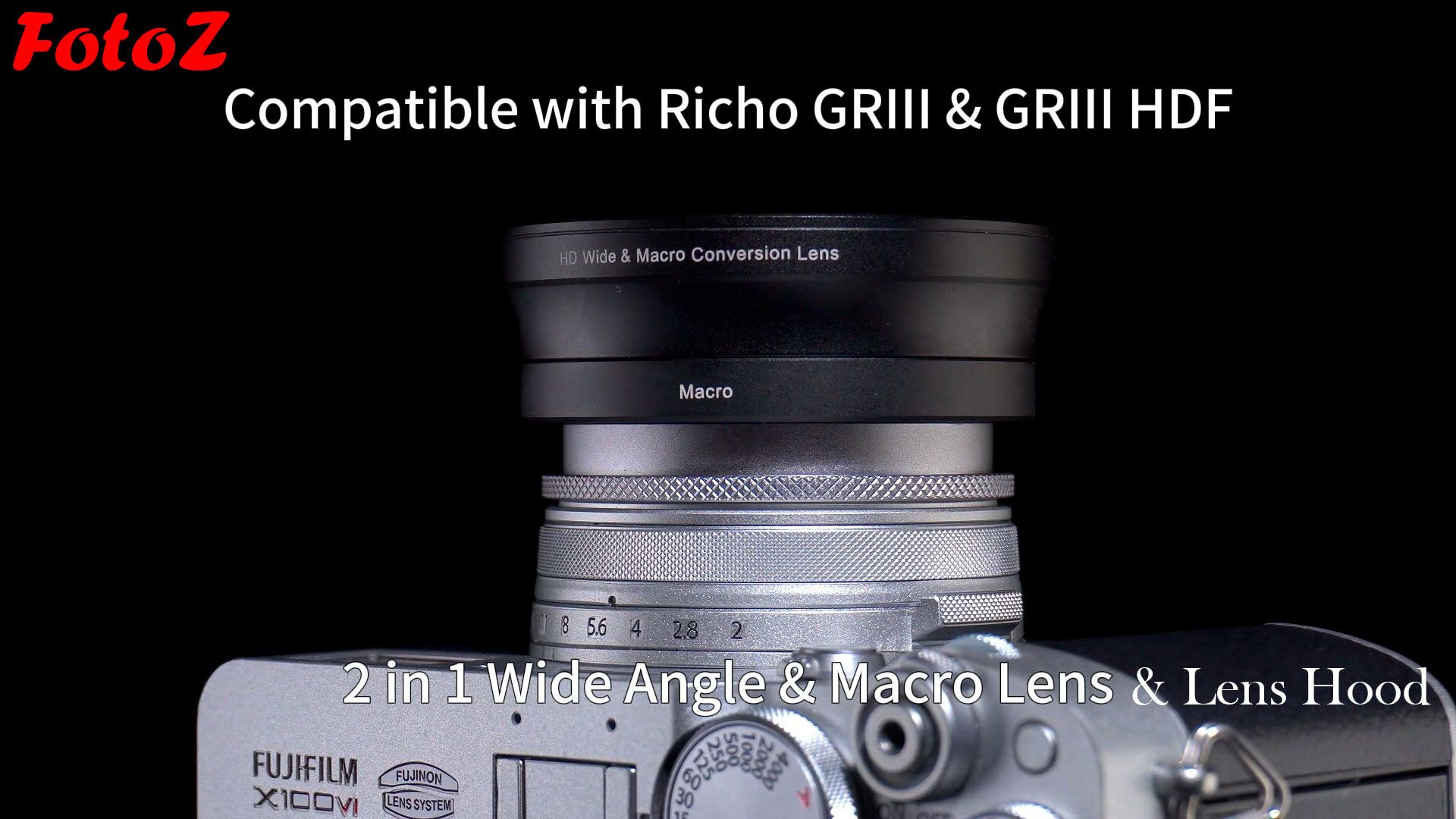 Amazon.com : FotoZ Conversion Lens for Fujifilm X100V / X100VI